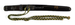 Dagger (aikuchi) with black lacquer saya decorated with bamboo in gold lacquer (includes 51.1276.1-51.1276.4) Thumbnail