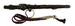 Dagger (aikuchi) with wood saya tsuka worked as a  worm-eaten branch (includes 51.1289.1-51.1289.4) Thumbnail