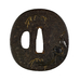 Tsuba with a Crow and a Heron on a Willow Branch Thumbnail
