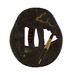 Tsuba with Openwork Fan and New Years Decorations Thumbnail