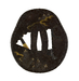 Tsuba with Openwork Fan and New Years Decorations Thumbnail