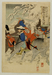 A Japanese General, Astride his Horse, Fights Two Chinese Cavalrymen Thumbnail