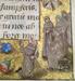 Leaf from Book of Hours: Hours of the Virgin, Monks Playing Blind-Man's Bluff Thumbnail