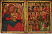 Diptych with Mary and Her Son Flanked by Archangels, Apostles and a Saint Thumbnail