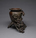 Flower Jar with a Dragon Rising from the Waves Thumbnail