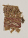 Tiraz fragment with decorative tapestry bands and inscriptions Thumbnail