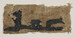 Tiraz fragment with blue text on undyed ground Thumbnail