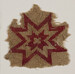 Fragment with embroidered concentric eight-pointed stars Thumbnail