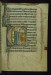 Thumbnail: Leaf from Psalter of Jernoul de Camphaing: Initial C with Three Clerics "Singing" before Open Book on Lectern