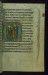 Thumbnail: Leaf from Psalter of Jernoul de Camphaing: Initial D with King David Pointing to Eyes before Christ