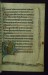 Thumbnail: Leaf from Psalter of Jernoul de Camphaing: Initial Q with Christ Driving Away Devil