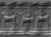 Thumbnail: Cylinder Seal with a Row of Horned Quadrupeds