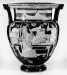 Thumbnail: Column Krater Depicting Symposiasts and a Satyr Dancing with Youths