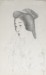 Thumbnail: 手拭持てる女 (Sketch of Woman Holding a Towel)