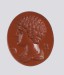 Thumbnail: Intaglio with Profile Bust of a Boy and Greek Letters