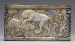 Thumbnail: Fritware Tile with a Lion Attacking a Zebu