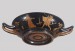 Thumbnail: Stemless Kylix Depicting Nike and Ruler and Hermes and a Woman
