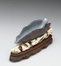 Thumbnail: Brushwasher in the Form of a Leaf on Ivory and Wood Stand