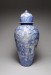 Thumbnail: Arita Ware Covered Jar with a Panel Depicting a Collection of Antiques in a Chinese Garden
