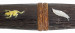 Thumbnail: Dagger (aikuchi) - Baton-like wood saya with snake, slug, frog (includes 51.1222.1)