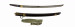 Thumbnail: Short sword (wakizashi) with stained wood saya with dragonflies and cicada (includes 51.1227.1-51.1227.5)