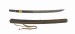 Thumbnail: Short sword (wakizashi) with black lacquer saya with strips of bamboo applied (includes 51.1230.1-51.1230.5)