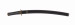 Thumbnail: Short sword (wakizashi) with dark brown lacquer saya with diagonal ridges (includes 51.1262.1-51.1262.4)