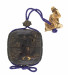 Thumbnail: Inro with Two Chinese Sages with Netsuke of a Chinese Sage