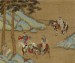 Thumbnail: Landscape with Four Men on Horseback and One on Foot