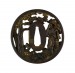 Thumbnail: Tsuba with Two Figures with a Chinese Lion-Dog
