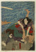 Thumbnail: Teranishi Kanshin in kago is carried across river, Nakano Tobei fights on bank