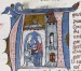 Thumbnail: Leaf from "Histoire d'Outre Mer": Initial A with the Count of Edessa and the Prince of Antioch Playing Dice