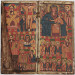 Thumbnail: Diptych with Virgin and Child Flanked by Archangels; Scenes from the Lives of Christ and the Virgin, and Saints