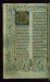 Thumbnail: Leaf from Breviary: Psalm 38, Initial D with a Hunter
