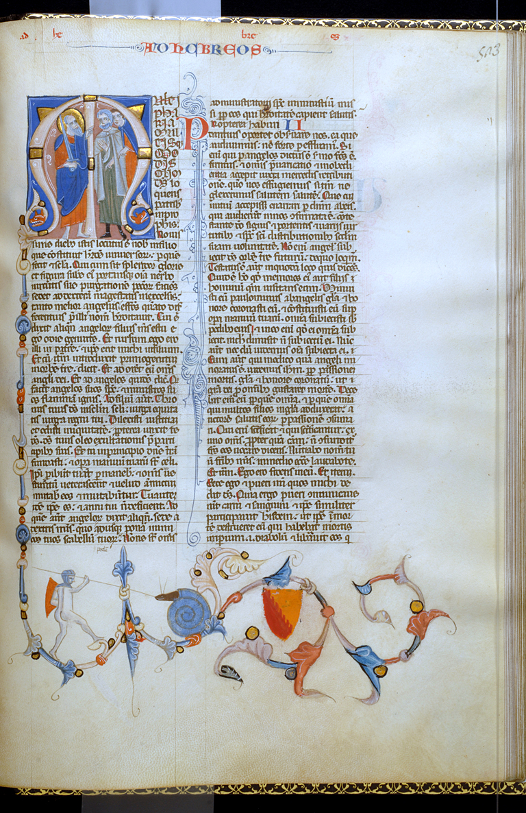 Leaf from Bentivoglio Bible