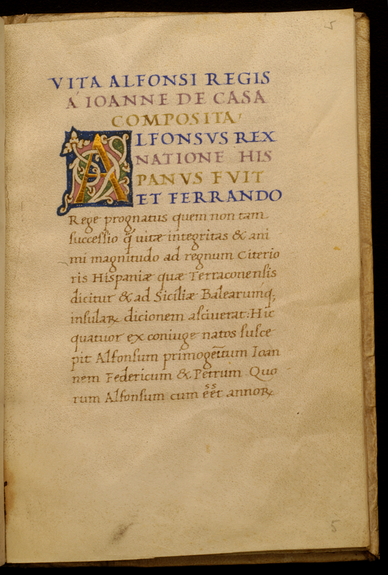 Leaf from Life of Alphonso VI, King of Aragon and Naples (1416-1458)