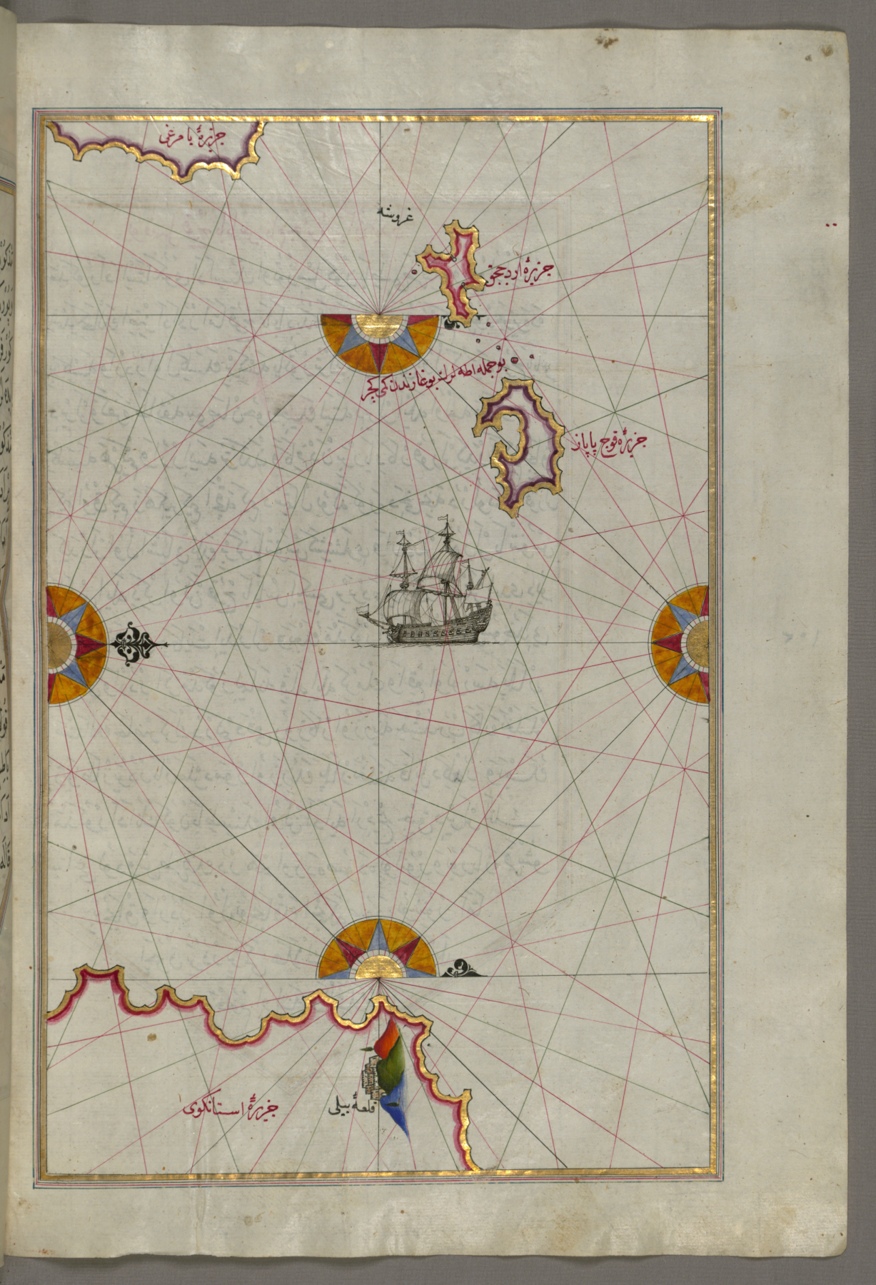 Map of Two Small Islands Between Amorgos and Cos in the Eastern Aegean Sea
