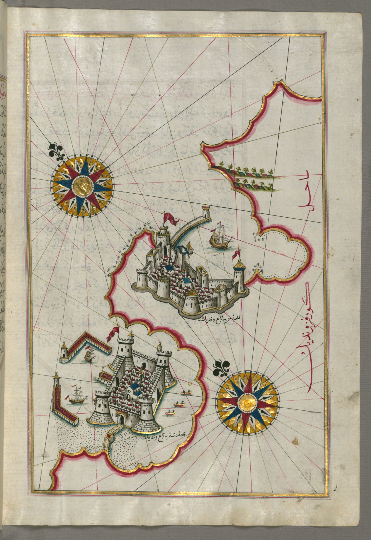 Map of the Coastline Between the Cities of Koper and Muggia