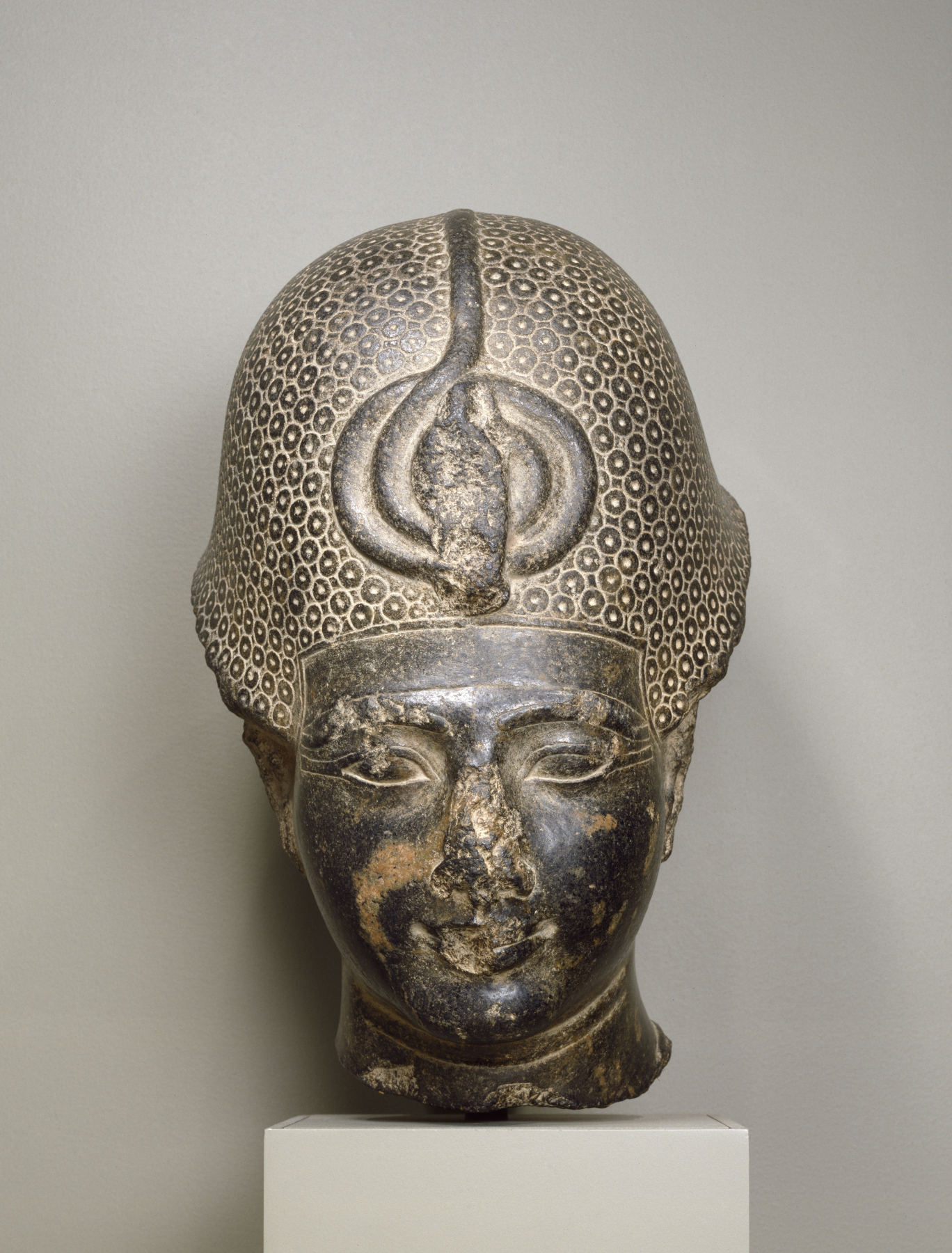 Head of a Statue of Amenhotep III, Re-Carved for Ramesses II