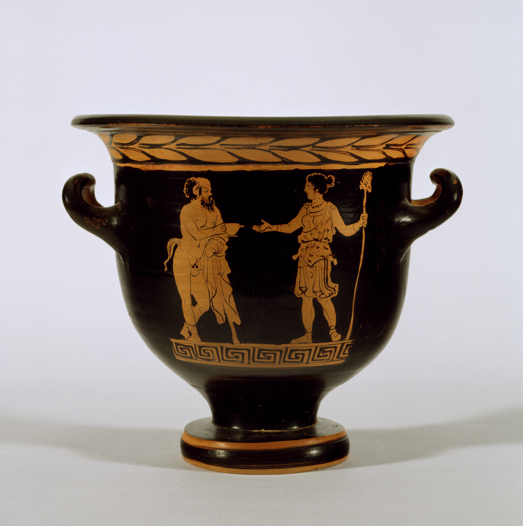Bell Krater with Satyr and Maenad
