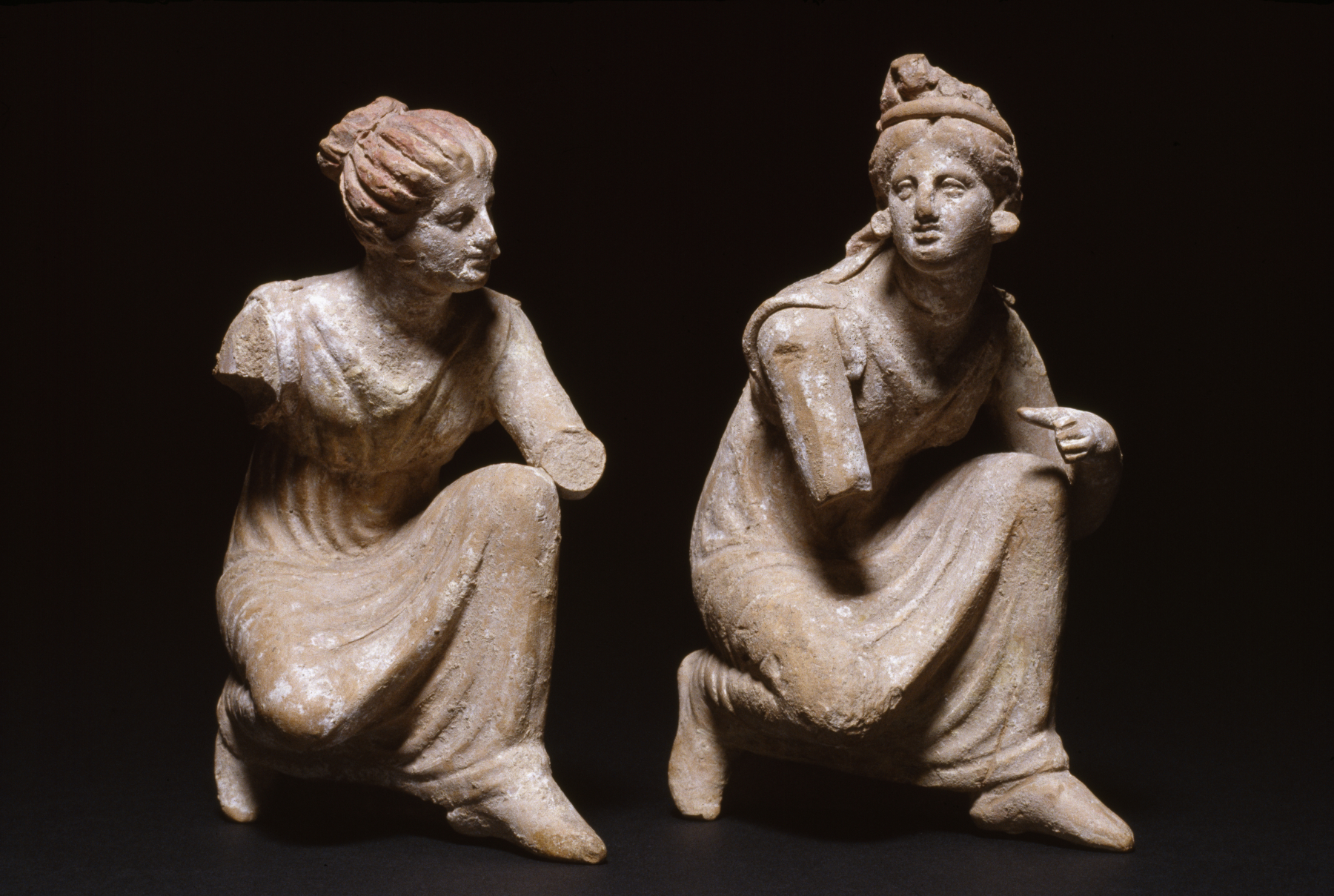 Crouching Women Playing Knucklebones