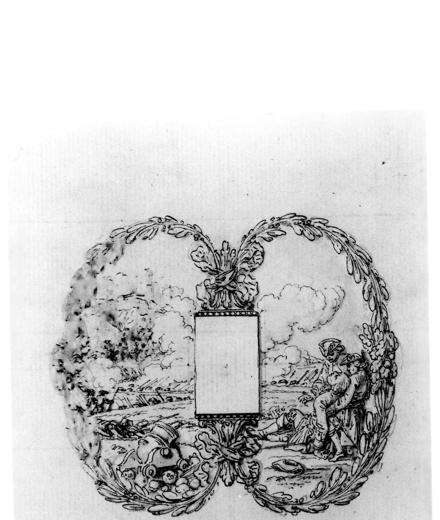 Sketch for the guard of a general's sword