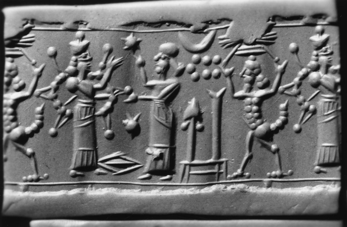 Cylinder Seal with a Cultic Scene