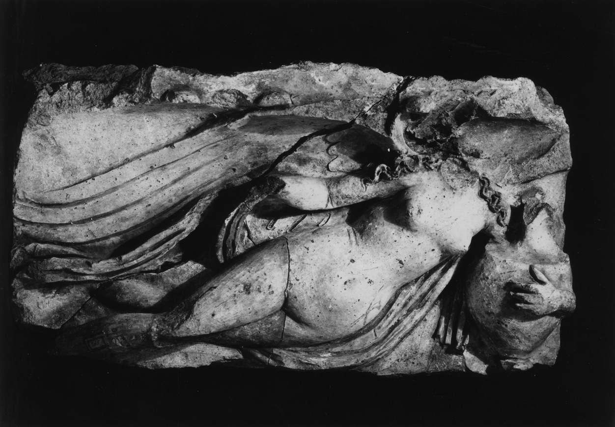 Architectural Relief of a Winged Nude Woman