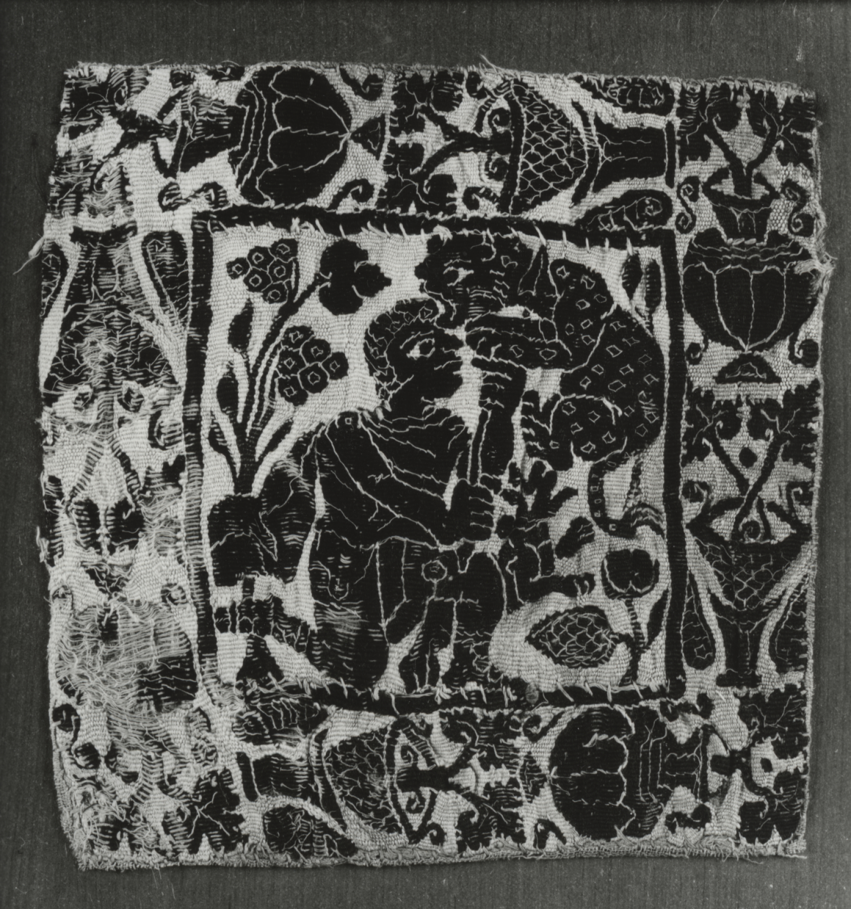 Garment Decoration (""Segmentum"") with Man Killing Panther