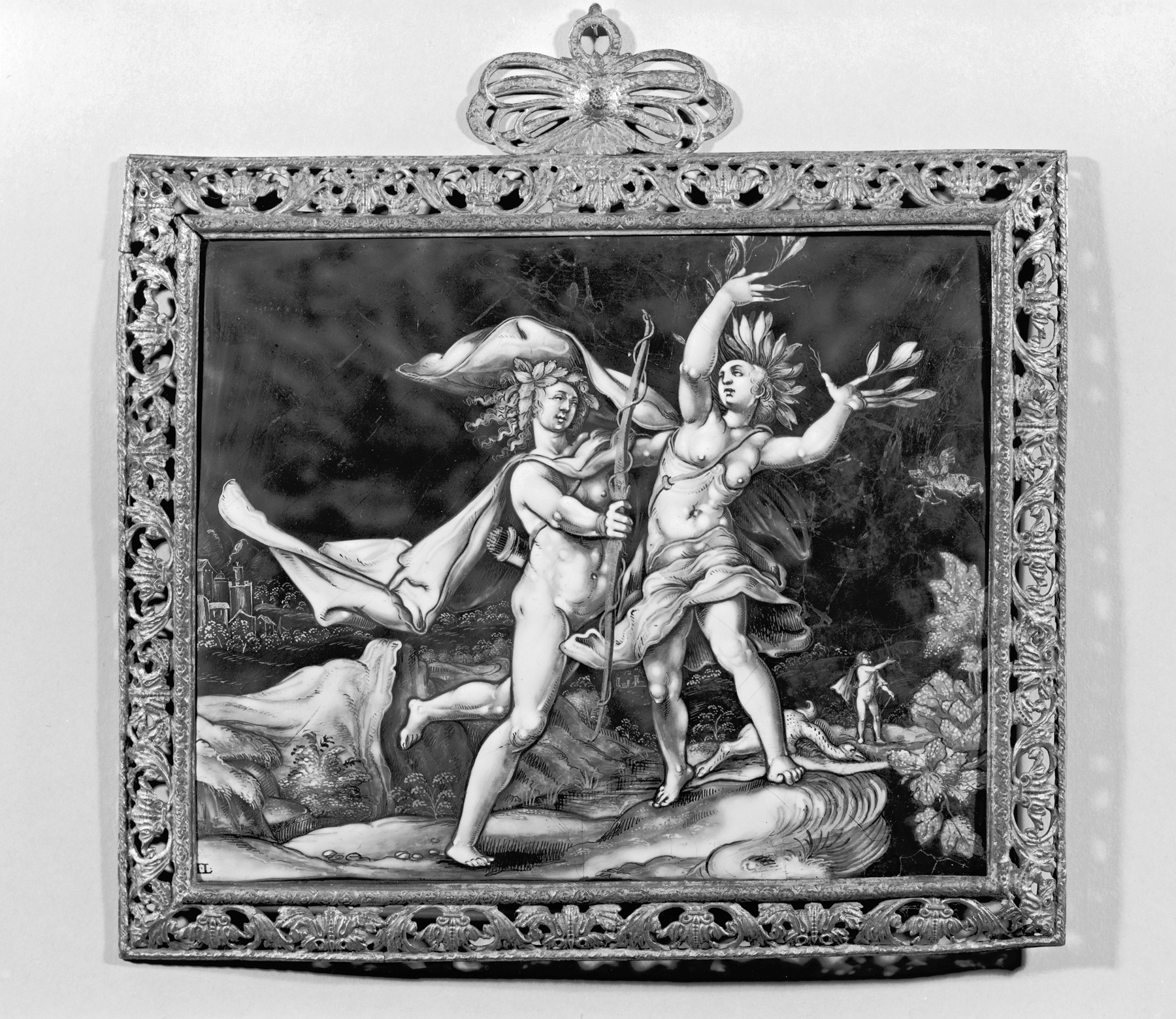 Plaque with Apollo and Daphne