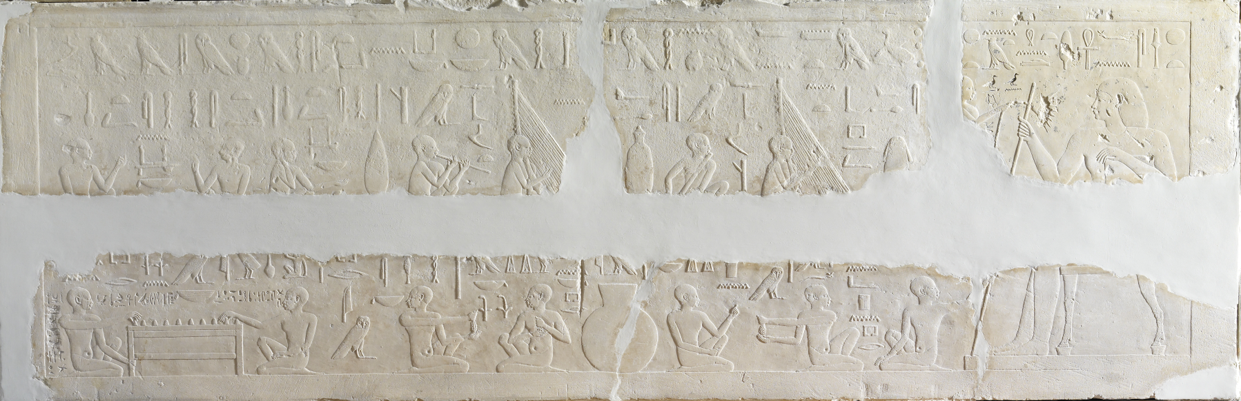 Lintel with Musicians and Game Players