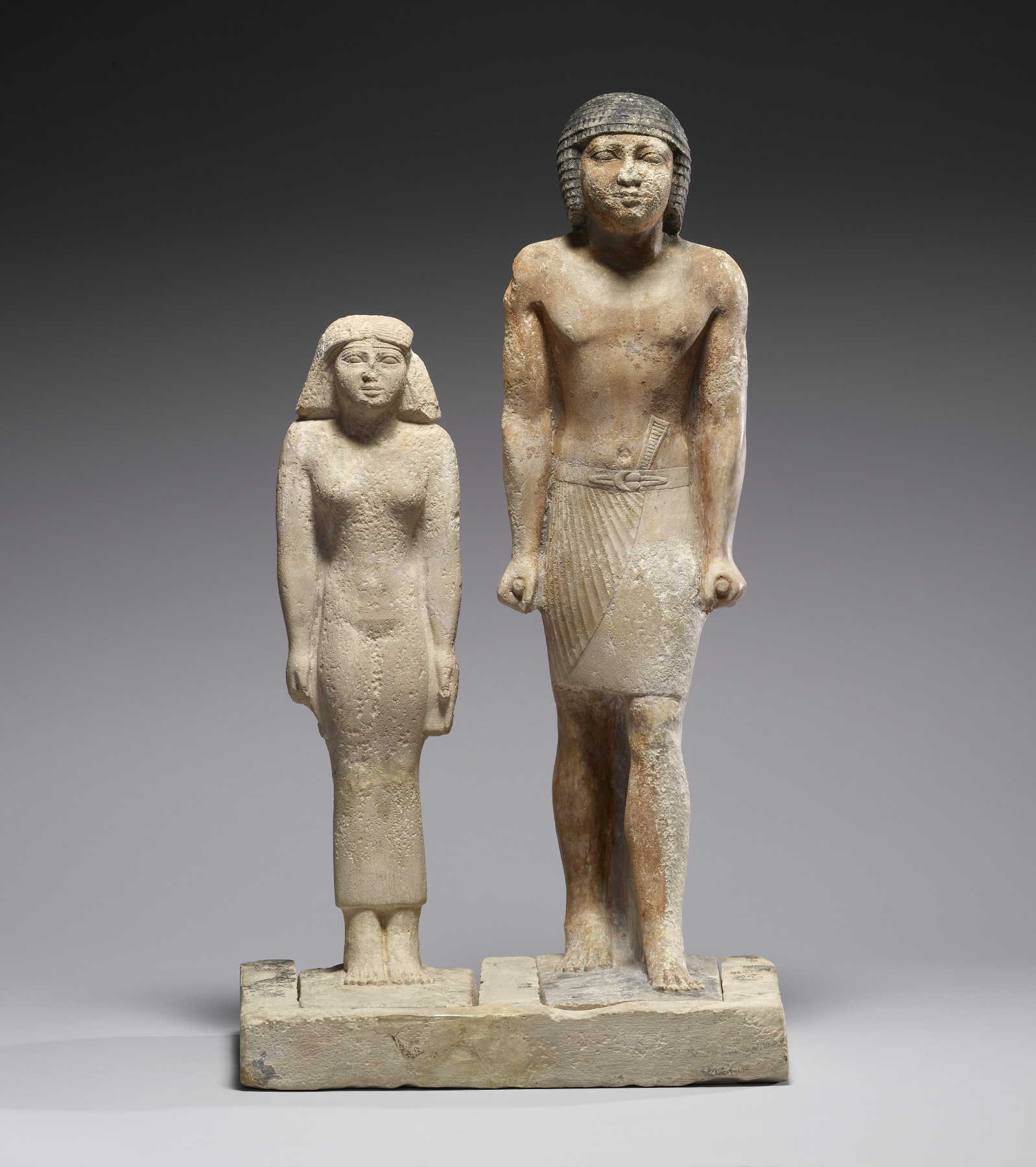 Statue Group of Nen-kheft-ka and His Wife, Nefer-shemes