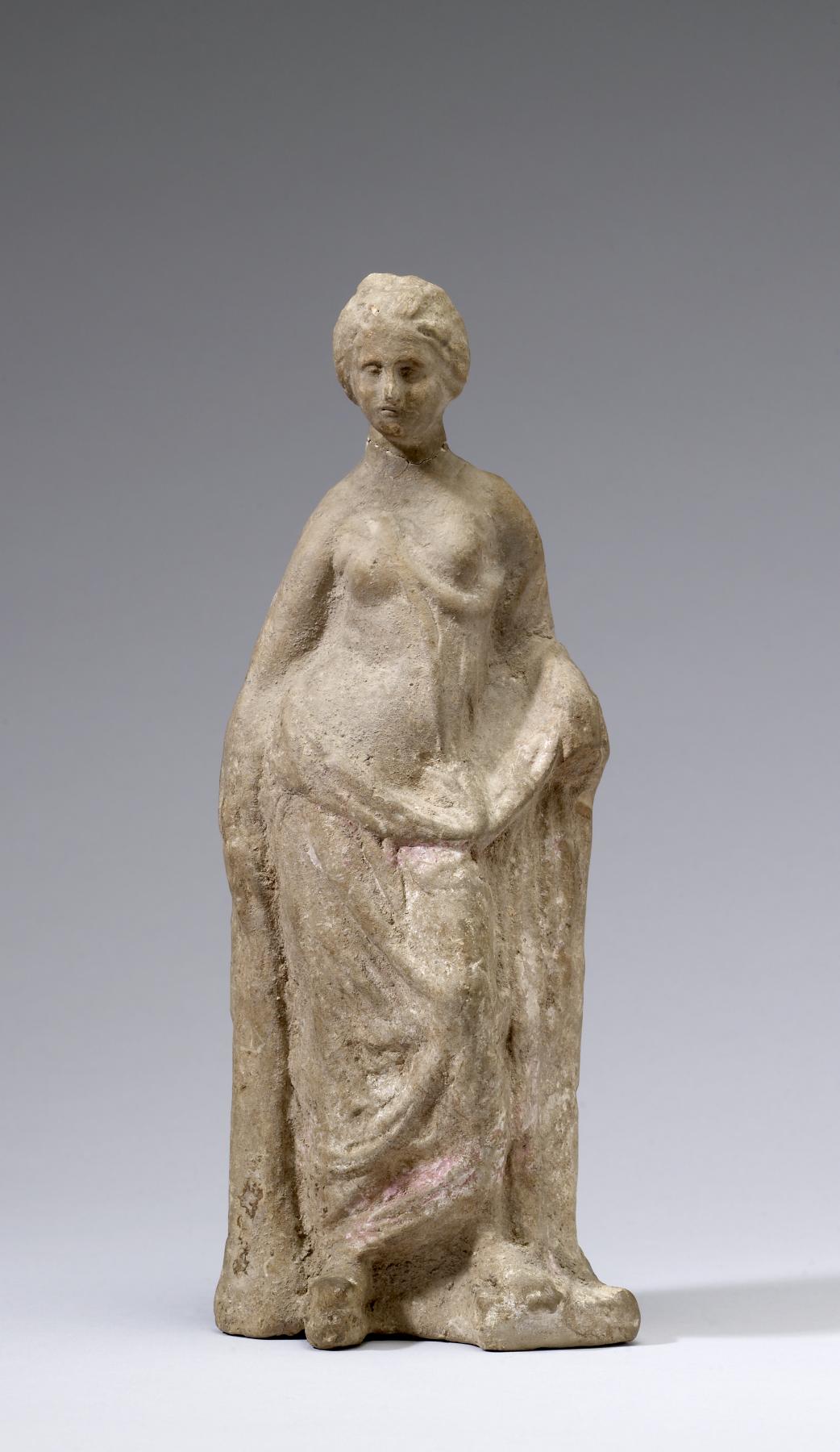 Standing Partially Draped Woman