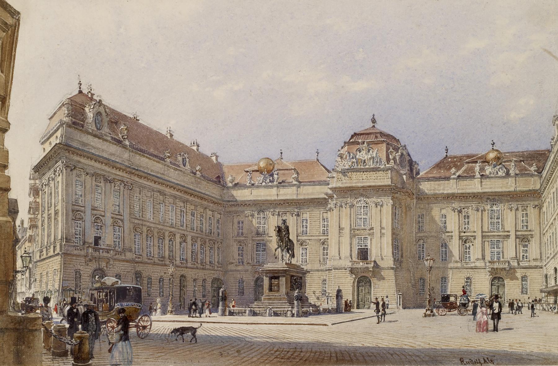 Facade of the National Library, Vienna